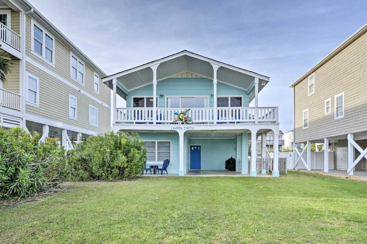 Pet-Friendly Second Row House Steps To Beach! Holden Beach Extérieur photo